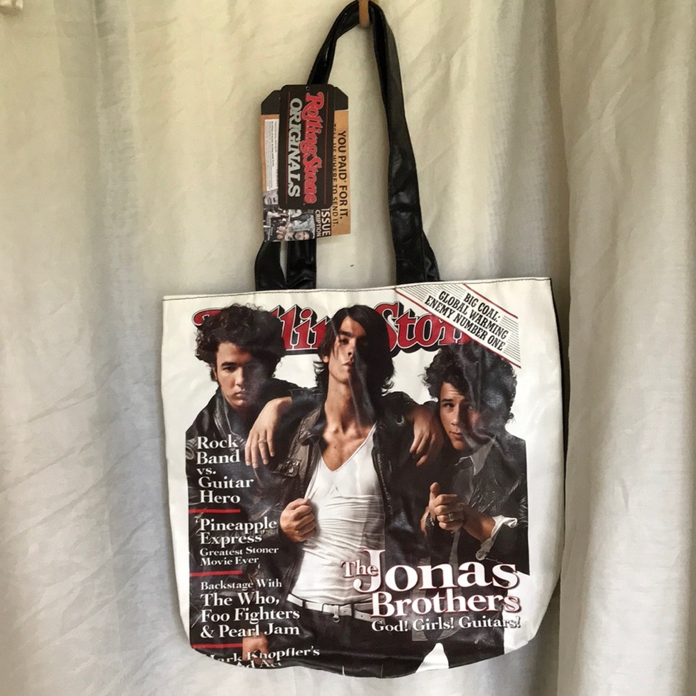 Rolling Stone Originals Rick band guitar hero tote canvas bag